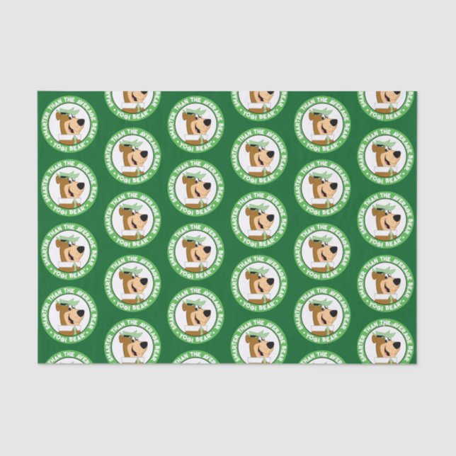 Yogi Bear Smiling Portrait Tissue Paper (Front)