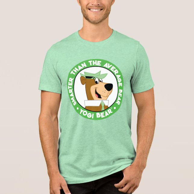 Yogi Bear Smiling Portrait Tri-Blend Shirt (Front)