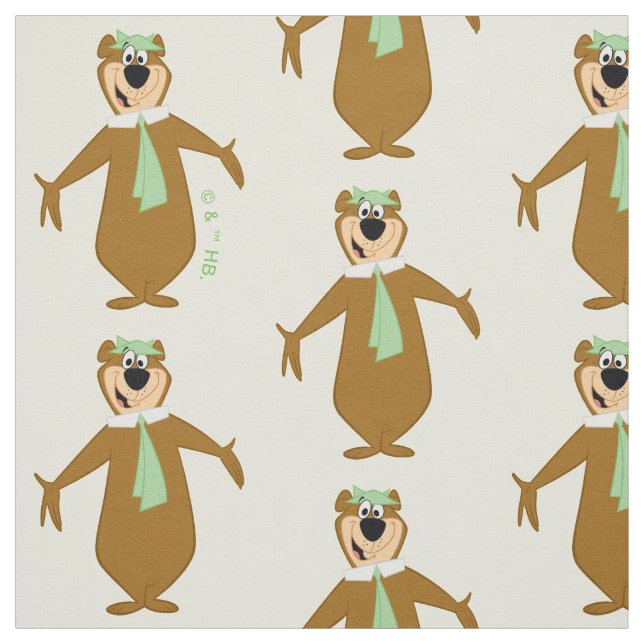 Yogi Bear Welcome Fabric (Swatch)