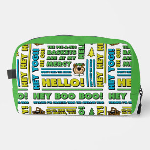 Yogi Bear's Picnic Quotes & Fun Phrases Pattern Dopp Kit