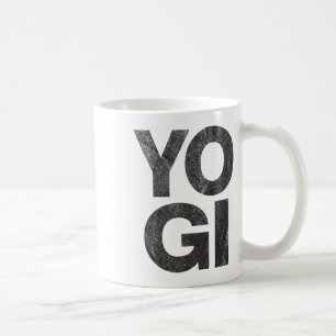 Yogi - Distressed Retro Yoga Lover Workout Gym Exe Coffee Mug