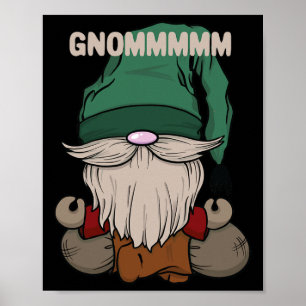 Yogi Gnome Funny Gnommmmm Yoga Design Lotus Pose M Poster