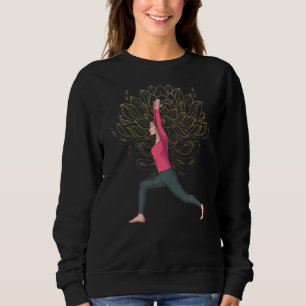 Yogi Meditation Lotus Flower Blossom Spiritual Bud Sweatshirt