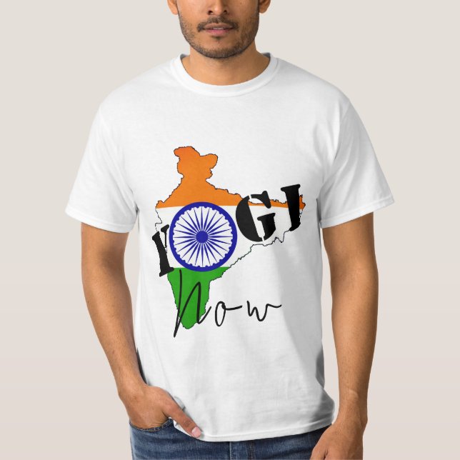 Yogi Now - UP India Chief Minister Yogi T-Shirt (Front)