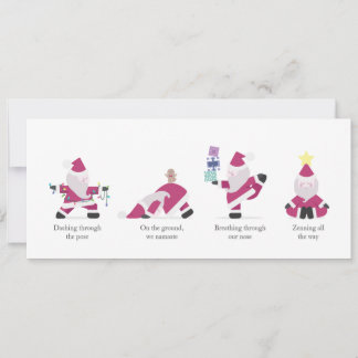 Yogi Santa Funny Yoga Pun Christmas Holiday Card