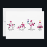 Yogi Santa Funny Yoga Pun Christmas Holiday Card<br><div class="desc">Dashing through the pose; On the ground,  we namaste; Breathing through our nose; Zenning all the way</div>