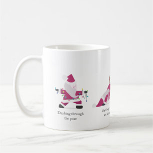 Yogi Santa Funny Yoga Pun Christmas Holiday Card Coffee Mug