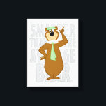 Yogi "Smarter Than The Average Bear" Canvas Print<br><div class="desc">Yogi Bear is here to brighten your day with this fun and classic artwork! Featuring the loveable, picnic basket-loving bear in his signature green hat and tie, striking a confident and cheerful pose, this design captures the playful charm of Jellystone Park’s favourite resident. With its retro animation style and bold...</div>