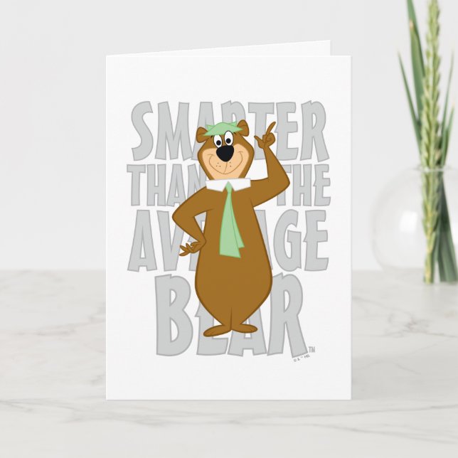 Yogi "Smarter Than The Average Bear" Card (Front)
