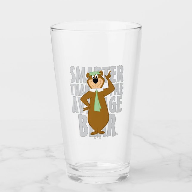 Yogi "Smarter Than The Average Bear" Glass (Front)
