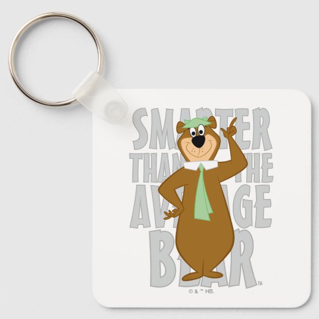 Yogi "Smarter Than The Average Bear" Key Ring (Front)