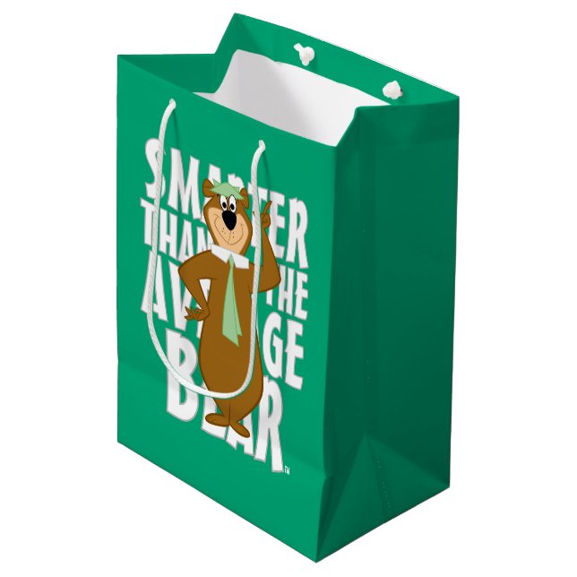 Yogi "Smarter Than The Average Bear" Medium Gift Bag (Front Angled)