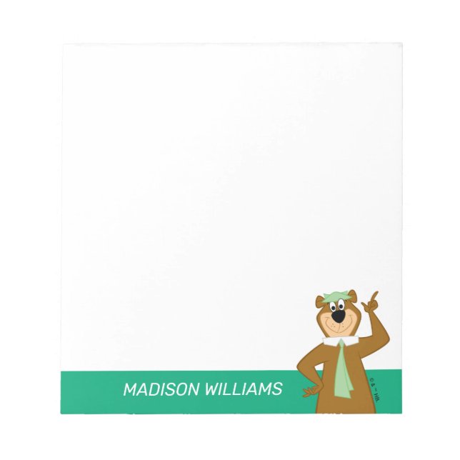 Yogi "Smarter Than The Average Bear" Notepad (Front)