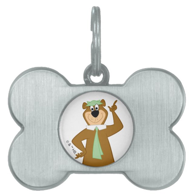 Yogi "Smarter Than The Average Bear" Pet ID Tag (Front)