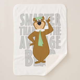 Yogi "Smarter Than The Average Bear" Sherpa Blanket