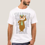 Yogi "Smarter Than The Average Bear" T-Shirt<br><div class="desc">Yogi Bear is here to brighten your day with this fun and classic artwork! Featuring the loveable, picnic basket-loving bear in his signature green hat and tie, striking a confident and cheerful pose, this design captures the playful charm of Jellystone Park’s favourite resident. With its retro animation style and bold...</div>