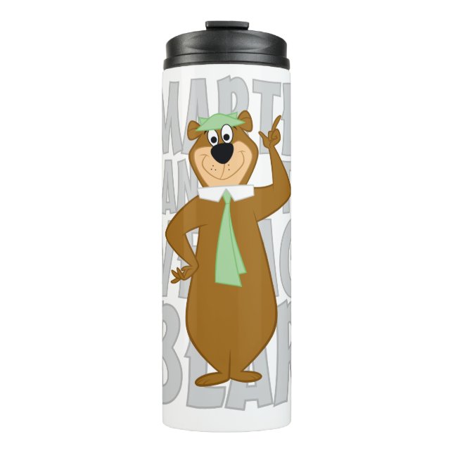 Yogi "Smarter Than The Average Bear" Thermal Tumbler (Front)