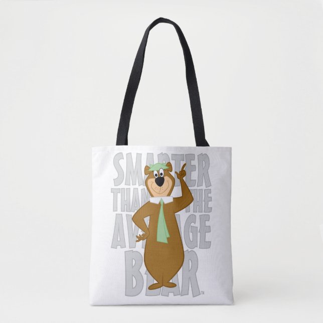 Yogi "Smarter Than The Average Bear" Tote Bag (Front)
