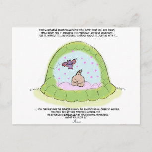 Yogi Turtle- "embracing your negative emotions" Postcard