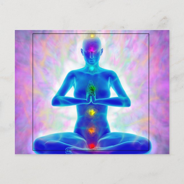 yogi,yoga,the chakra system, energy,chi,aura,heali flyer (Back)