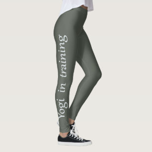 Yogi yoga workout fitness pants army green khaki