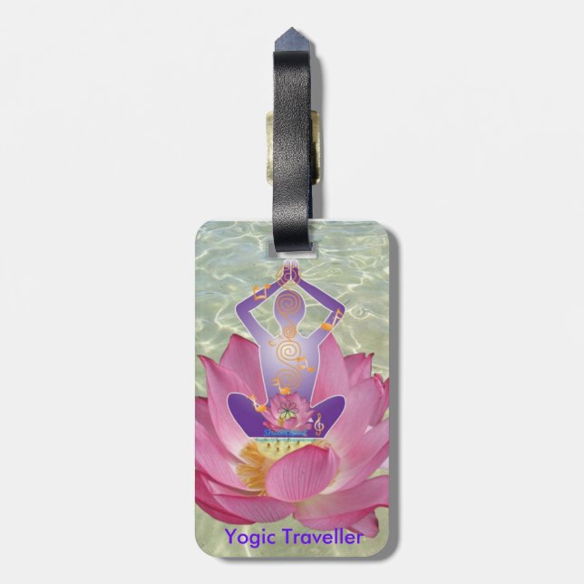 Yogic Traveler Luggage Tag (Back Vertical)