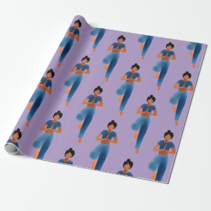 Yogini Asana Yoga  Wrapping Paper