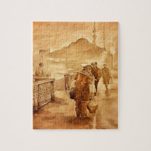 Yogurt Delivery In Istanbul Painting Historical Ar Jigsaw Puzzle