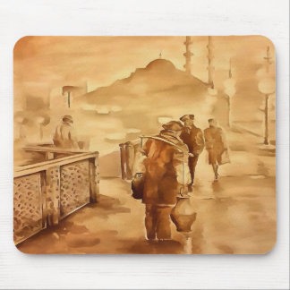 Yogurt Delivery In Istanbul Painting Historical Ar Mouse Mat