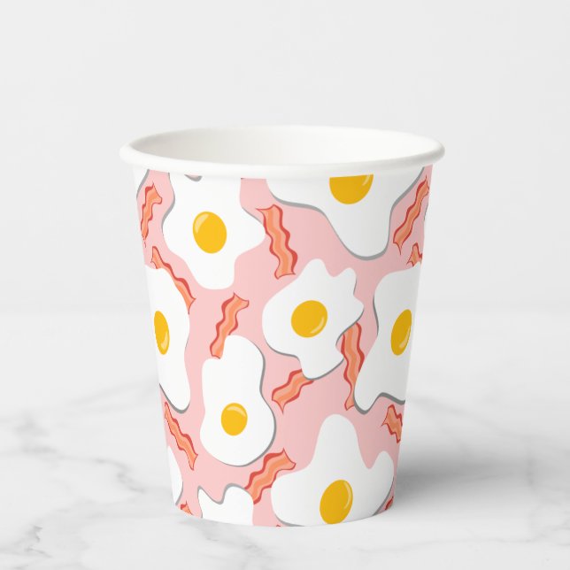 Yogurt, Eggs & Side Of Bacon Paper Cups (Front)