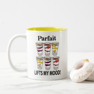 Yogurt Parfait Cold Sweet Fruit Dessert Two-Tone Coffee Mug