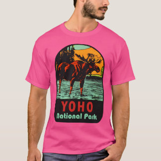 Yoho National Park Bc Moose Vintage Travel Decal T-Shirt