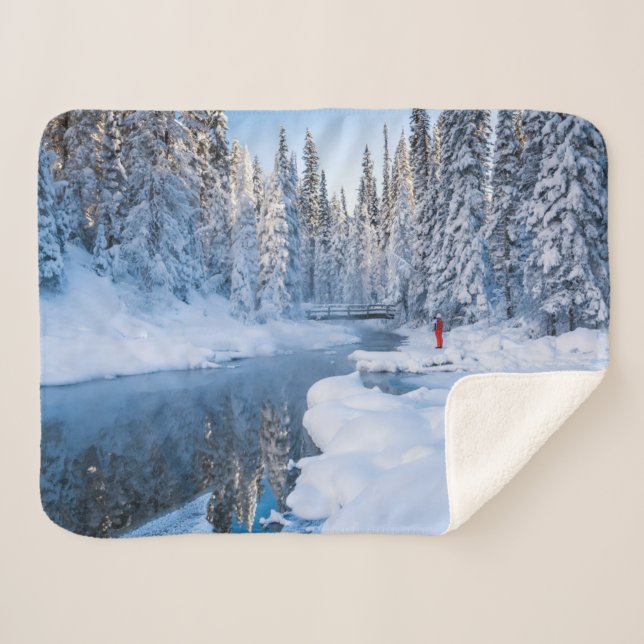 Yoho National Park, British Columbia, Canada Sherpa Blanket (Front (Horizontal))