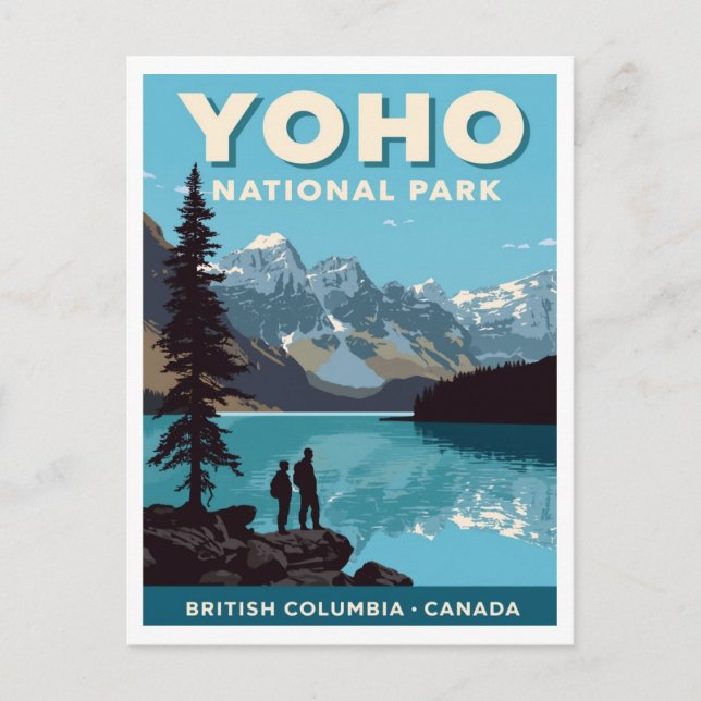 Yoho National Park British Columbia Vintage Travel Postcard (Front)