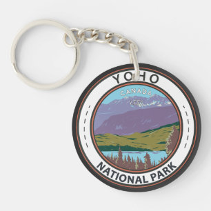 Yoho National Park Canada Badge Key Ring