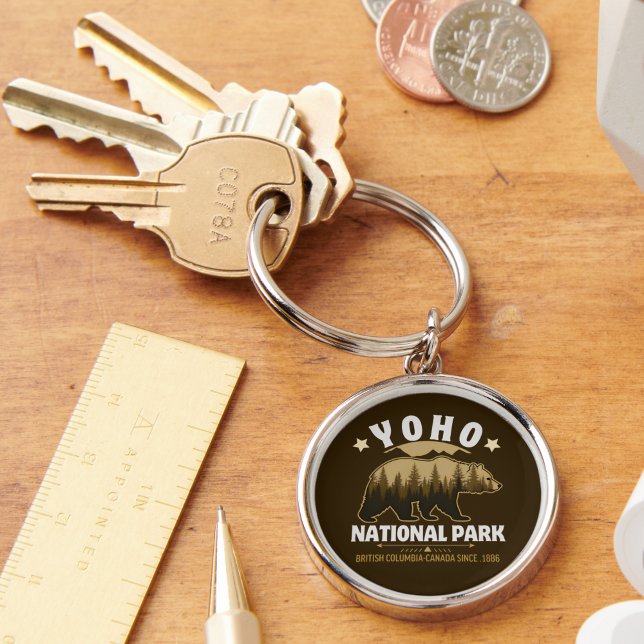 Yoho National Park Canada – Bear & Forest Landscap Key Ring (Creator Uploaded)
