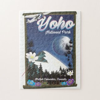 Yoho National Park Canada Vintage travel poster Jigsaw Puzzle