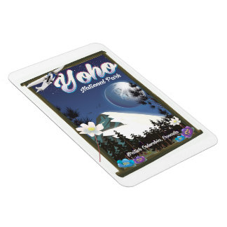 Yoho National Park Canada Vintage travel poster Magnet