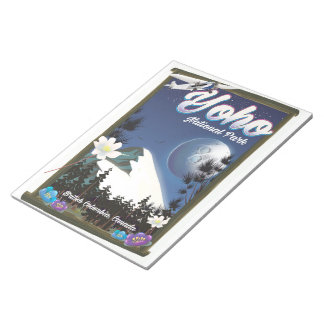 Yoho National Park Canada Vintage travel poster Notepad