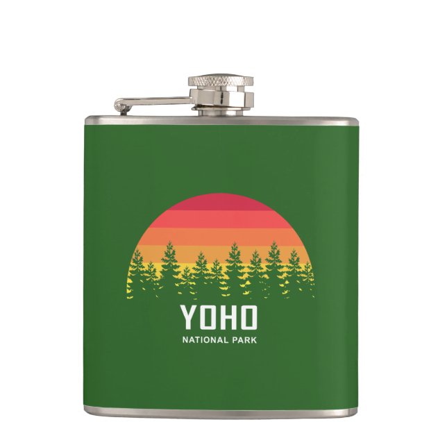Yoho National Park Hip Flask (Front)