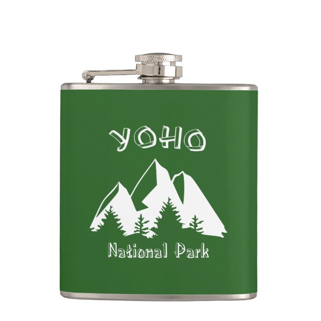 Yoho National Park Hip Flask (Front)