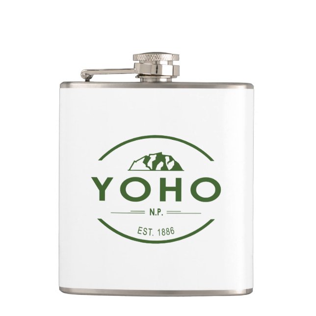 Yoho National Park Hip Flask (Front)