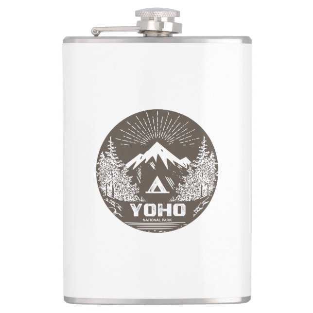 Yoho National Park Hip Flask (Front)
