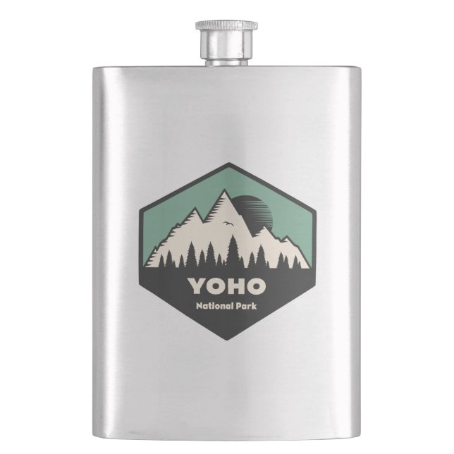 Yoho National Park Hip Flask (Front)