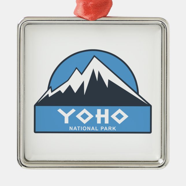 Yoho National Park Metal Tree Decoration (Front)