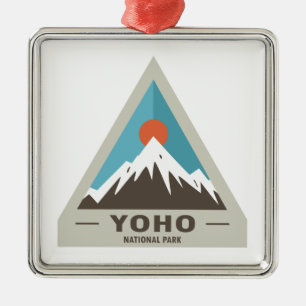 Yoho National Park Metal Tree Decoration