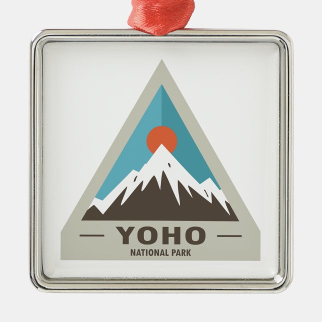 Yoho National Park Metal Tree Decoration (Front)
