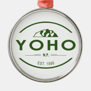 Yoho National Park Metal Tree Decoration