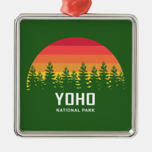 Yoho National Park Metal Tree Decoration