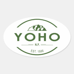 Yoho National Park Oval Sticker
